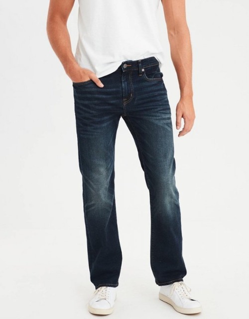 Quần jeans ống suông nam
